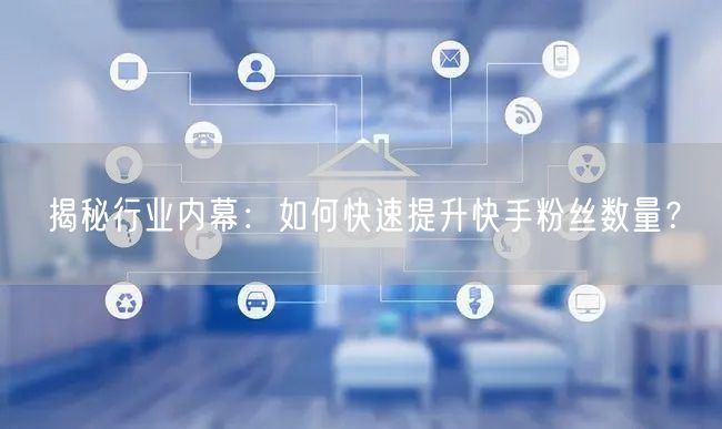 揭秘行业内幕:如何快速提升快手粉丝数量?